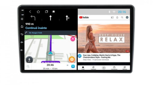Navigatie dedicata cu Android Chrysler Sebring 2007 - 2010, 1GB RAM, Radio GPS Dual Zone, Display HD IPS 10" Touchscreen, Internet Wi-Fi, Bluetooth, MirrorLink, USB, Waze