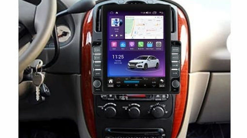 Navigatie dedicata cu Android Chrysler Voyager 1995 - 2008, 4GB RAM, Radio GPS Dual Zone, Touchscreen IPS 9.7" HD tip Tesla, Internet Wi-Fi si slot SIM 4G, Bluetooth, MirrorLink, USB, Waze