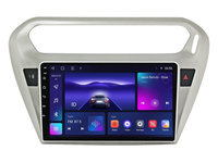 Navigatie dedicata cu Android Citroen C-Elysee 2012 - 2021, 3GB RAM, Radio GPS Dual Zone, Display HD IPS 9" Touchscreen, Internet Wi-Fi si slot SIM 4G, Bluetooth, MirrorLink, USB, Waze
