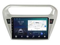 Navigatie dedicata cu Android Citroen C-Elysee 2012 - 2021, 2GB RAM, Radio GPS Dual Zone, Display HD IPS 9" Touchscreen, Internet Wi-Fi si slot SIM 4G, Bluetooth, MirrorLink, USB, Waze