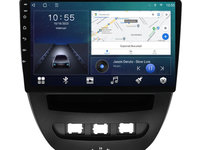 Navigatie dedicata cu Android Citroen C1 I 2005 - 2014, 2GB RAM, Radio GPS Dual Zone, Display HD IPS 10" Touchscreen, Internet Wi-Fi si slot SIM 4G, Bluetooth, MirrorLink, USB, Waze
