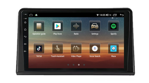 Navigatie dedicata cu Android Citroen C3 III 2016 - 2024, 6GB RAM, Radio GPS Dual Zone, Display HD IPS 10" Touchscreen, Internet Wi-Fi si slot SIM 4G, Bluetooth, MirrorLink, USB, Waze
