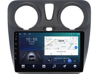 Navigatie dedicata cu Android Dacia Dokker dupa 2012, 2GB RAM, Radio GPS Dual Zone, Display HD IPS 9" Touchscreen, Internet Wi-Fi si slot SIM 4G, Bluetooth, MirrorLink, USB, Waze