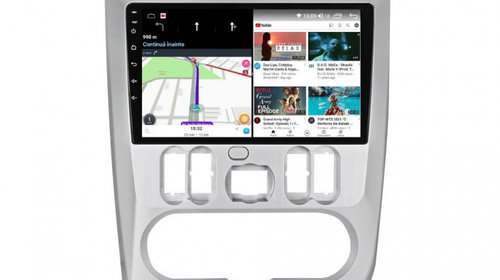 Navigatie dedicata cu Android Dacia Duster I 2010 - 2013, 3GB RAM, Radio GPS Dual Zone, Display HD IPS 9" Touchscreen, Internet Wi-Fi si slot SIM 4G, Bluetooth, MirrorLink, USB, Waze