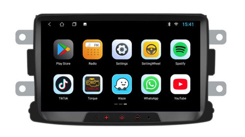 Navigatie dedicata cu Android Dacia Duster II 2018 - 2022, 2GB RAM, Radio GPS Dual Zone, Display HD 8'' Touchscreen, Internet Wi-Fi, Bluetooth, MirrorLink, USB, Waze