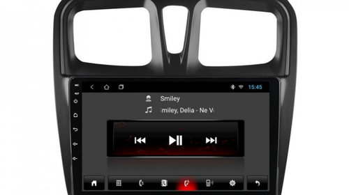 Navigatie dedicata cu Android Dacia Logan II 2012 - 2020, 1GB RAM, Radio GPS Dual Zone, Display HD IPS 10" Touchscreen, Internet Wi-Fi, Bluetooth, MirrorLink, USB, Waze