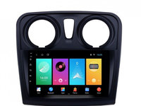 Navigatie dedicata cu Android Dacia Logan II 2012 - 2020, 2GB RAM, Radio GPS Dual Zone, Display HD IPS 9" Touchscreen, Internet Wi-Fi, Bluetooth, MirrorLink, USB, Waze