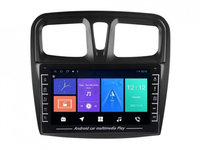 Navigatie dedicata cu Android Dacia Logan II 2012 - 2020, 1GB RAM, Radio GPS Dual Zone, Display HD IPS 8" Touchscreen, Internet Wi-Fi, Bluetooth, MirrorLink, USB, Waze