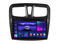 Navigatie dedicata cu Android Dacia Sandero II 2012 - 2020, 3GB RAM, Radio GPS Dual Zone, Display HD IPS 10" Touchscreen, Internet Wi-Fi si slot SIM 4G, Bluetooth, MirrorLink, USB, Waze