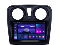 Navigatie dedicata cu Android Dacia Sandero II 2012 - 2020, 3GB RAM, Radio GPS Dual Zone, Display HD IPS 9" Touchscreen, Internet Wi-Fi si slot SIM 4G, Bluetooth, MirrorLink, USB, Waze