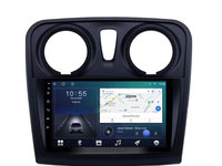 Navigatie dedicata cu Android Dacia Sandero II 2012 - 2020, 2GB RAM, Radio GPS Dual Zone, Display HD IPS 9" Touchscreen, Internet Wi-Fi si slot SIM 4G, Bluetooth, MirrorLink, USB, Waze