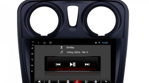 Navigatie dedicata cu Android Dacia Sandero II 2012 - 2020, 2GB RAM, Radio GPS Dual Zone, Display HD IPS 9" Touchscreen, Internet Wi-Fi, Bluetooth, MirrorLink, USB, Waze