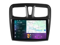 Navigatie dedicata cu Android Dacia Sandero II 2012 - 2020, 12GB RAM, Radio GPS Dual Zone, Display 2K QLED 10.36" Touchscreen, Internet Wi-Fi si slot SIM 4G, Bluetooth, MirrorLink, USB, Waze