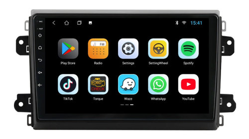 Navigatie dedicata cu Android Fiat Ducato dupa 2022, 1GB RAM, Radio GPS Dual Zone, Display HD IPS 9" Touchscreen, Internet Wi-Fi, Bluetooth, MirrorLink, USB, Waze
