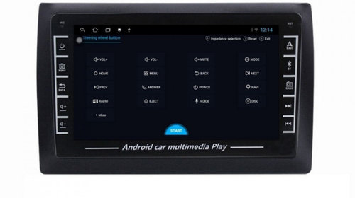 Navigatie dedicata cu Android Fiat Stilo 2001 - 2011, 1GB RAM, Radio GPS Dual Zone, Display HD IPS 8" Touchscreen, Internet Wi-Fi, Bluetooth, MirrorLink, USB, Waze