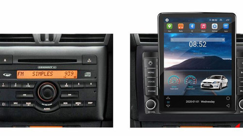 Navigatie dedicata cu Android Fiat Stilo 2001 - 2011, 1GB RAM, Radio GPS Dual Zone, Touchscreen IPS 9.7" HD tip Tesla, Internet Wi-Fi, Bluetooth, MirrorLink, USB, Waze