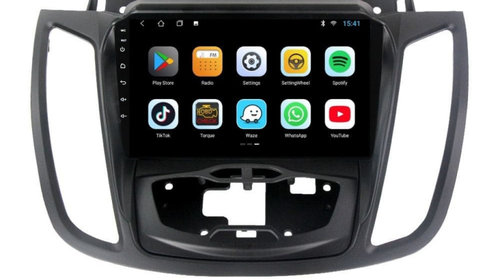 Navigatie dedicata cu Android Ford C-Max II / Grand C-Max 2010 - 2019 cu navigatie originala, 3GB RAM, Radio GPS Dual Zone, Display HD IPS 9" Touchscreen, Internet Wi-Fi si slot SIM 4G, Bluetooth, MirrorLink, USB, Waze