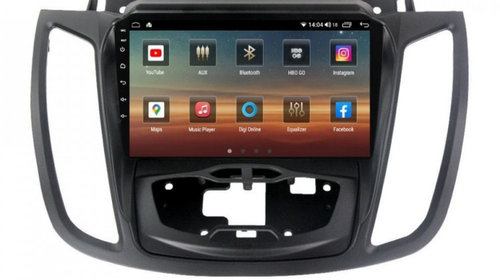 Navigatie dedicata cu Android Ford C-Max II / Grand C-Max 2010 - 2019 cu navigatie originala, 6GB RAM, Radio GPS Dual Zone, Display HD IPS 9" Touchscreen, Internet Wi-Fi si slot SIM 4G, Bluetooth, MirrorLink, USB, Waze