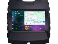 Navigatie dedicata cu Android Ford Edge 2016 - 2021 cu navigatie originala, 12GB RAM, Radio GPS Dual Zone, Display 2K QLED 9.5" Touchscreen, Internet Wi-Fi si slot SIM 4G, Bluetooth, MirrorLink, USB, Waze