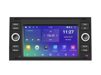 Navigatie dedicata cu Android Ford Fiesta V 2005 - 2008, negru, 2GB RAM, Radio GPS Dual Zone, Display HD IPS 7" Touchscreen, Internet Wi-Fi, Bluetooth, MirrorLink, USB, Waze