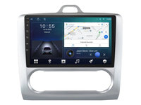 Navigatie dedicata cu Android Ford Focus II 2004 - 2011, clima automata, 2GB RAM, Radio GPS Dual Zone, Display HD IPS 9" Touchscreen, Internet Wi-Fi si slot SIM 4G, Bluetooth, MirrorLink, USB, Waze