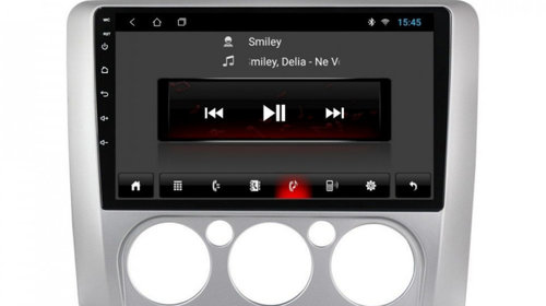 Navigatie dedicata cu Android Ford Focus II 2004 - 2011, clima manuala, 1GB RAM, Radio GPS Dual Zone, Display HD IPS 9" Touchscreen, Internet Wi-Fi, Bluetooth, MirrorLink, USB, Waze