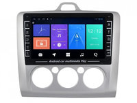 Navigatie dedicata cu Android Ford Focus II 2004 - 2011, clima manuala, 1GB RAM, Radio GPS Dual Zone, Display HD IPS 8" Touchscreen, Internet Wi-Fi, Bluetooth, MirrorLink, USB, Waze