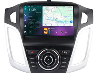 Navigatie dedicata cu Android Ford Focus III 2011 - 2018, 12GB RAM, Radio GPS Dual Zone, Display 2K QLED 9.5" Touchscreen, Internet Wi-Fi si slot SIM 4G, Bluetooth, MirrorLink, USB, Waze