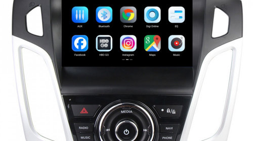 Navigatie dedicata cu Android Ford Focus III 2011 - 2018, 1GB RAM, Radio GPS Dual Zone, Display HD IPS 9" Touchscreen, Internet Wi-Fi, Bluetooth, MirrorLink, USB, Waze