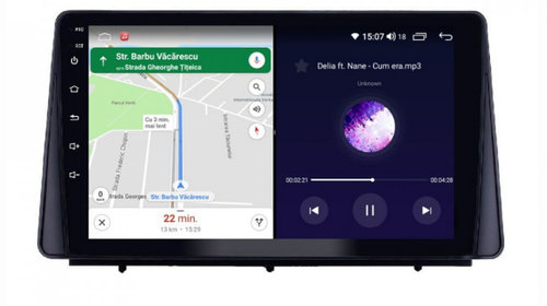 Navigatie dedicata cu Android Ford Focus IV dupa 2018, 6GB RAM, Radio GPS Dual Zone, Display HD IPS 10" Touchscreen, Internet Wi-Fi si slot SIM 4G, Bluetooth, MirrorLink, USB, Waze