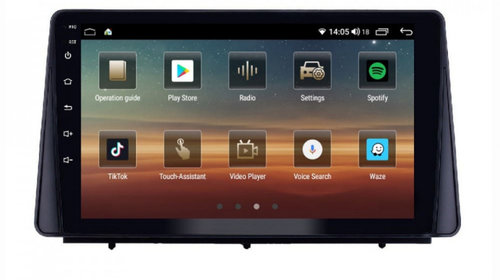 Navigatie dedicata cu Android Ford Focus IV dupa 2018, 6GB RAM, Radio GPS Dual Zone, Display HD IPS 10" Touchscreen, Internet Wi-Fi si slot SIM 4G, Bluetooth, MirrorLink, USB, Waze