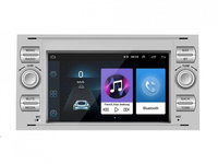 Navigatie dedicata cu Android Ford Fusion 2005 - 2012, gri, 1GB RAM, Radio GPS Dual Zone, Display HD 7" Touchscreen, Internet Wi-Fi, Bluetooth, MirrorLink, USB, Waze