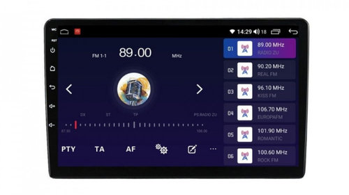 Navigatie dedicata cu Android Ford Fusion 2005 - 2012, 4GB RAM, Radio GPS Dual Zone, Display HD IPS 9" Touchscreen, Internet Wi-Fi si slot SIM 4G, Bluetooth, MirrorLink, USB, Waze