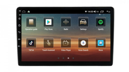 Navigatie dedicata cu Android Ford Kuga I 2008 - 2012, 4GB RAM, Radio GPS Dual Zone, Display HD IPS 9" Touchscreen, Internet Wi-Fi si slot SIM 4G, Bluetooth, MirrorLink, USB, Waze