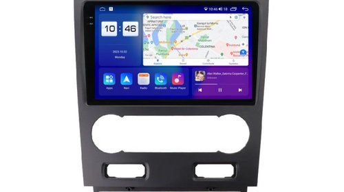 Navigatie dedicata cu Android Ford Mondeo III 2000 - 2007, clima automata, 4GB RAM, Radio GPS Dual Zone, Display 2K QLED 9.5" Touchscreen, Internet Wi-Fi si slot SIM 4G, Bluetooth, MirrorLink, USB, Waze