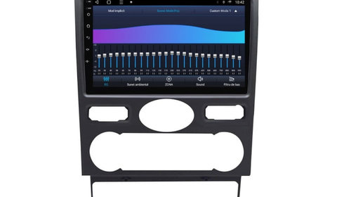 Navigatie dedicata cu Android Ford Mondeo III 2000 - 2007, clima automata, 3GB RAM, Radio GPS Dual Zone, Display HD IPS 9" Touchscreen, Internet Wi-Fi si slot SIM 4G, Bluetooth, MirrorLink, USB, Waze