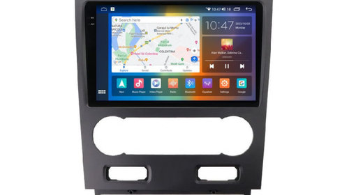 Navigatie dedicata cu Android Ford Mondeo III 2000 - 2007, clima automata, 4GB RAM, Radio GPS Dual Zone, Display 2K QLED 9.5" Touchscreen, Internet Wi-Fi si slot SIM 4G, Bluetooth, MirrorLink, USB, Waze