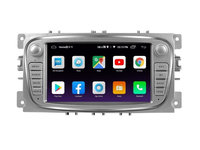 Navigatie dedicata cu Android Ford Mondeo IV 2007 - 2014, gri, 2GB RAM, Radio GPS Dual Zone, Display HD 7" Touchscreen, Internet Wi-Fi, Bluetooth, MirrorLink, USB, Waze