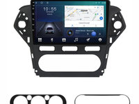 Navigatie dedicata cu Android Ford Mondeo IV 2011 - 2014 fara navigatie originala, 2GB RAM, Radio GPS Dual Zone, Display HD IPS 10" Touchscreen, Internet Wi-Fi si slot SIM 4G, Bluetooth, MirrorLink, USB, Waze