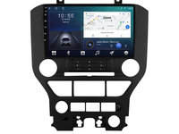 Navigatie dedicata cu Android Ford Mustang 2014 - 2021 fara navigatie originala, 2GB RAM, Radio GPS Dual Zone, Display HD IPS 9" Touchscreen, Internet Wi-Fi si slot SIM 4G, Bluetooth, MirrorLink, USB, Waze