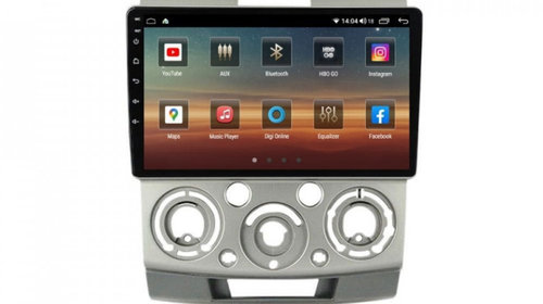 Navigatie dedicata cu Android Ford Ranger 2005 - 2011, 6GB RAM, Radio GPS Dual Zone, Display HD IPS 9" Touchscreen, Internet Wi-Fi si slot SIM 4G, Bluetooth, MirrorLink, USB, Waze