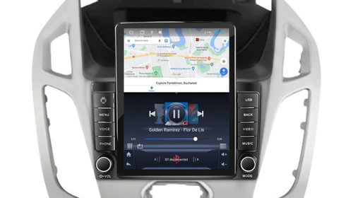 Navigatie dedicata cu Android Ford Transit / Tourneo Connect 2013 - 2018, 1GB RAM, Radio GPS Dual Zone, Touchscreen IPS 9.7" HD tip Tesla, Internet Wi-Fi, Bluetooth, MirrorLink, USB, Waze