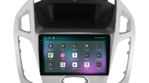 Navigatie dedicata cu Android Ford Transit / Tourneo Connect 2013 - 2018, 12GB RAM, Radio GPS Dual Zone, Display 2K QLED 9.5" Touchscreen, Internet Wi-Fi si slot SIM 4G, Bluetooth, MirrorLink, USB, Waze