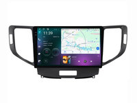Navigatie dedicata cu Android Honda Accord VIII 2008 - 2012, 12GB RAM, Radio GPS Dual Zone, Display 2K QLED 9.5" Touchscreen, Internet Wi-Fi si slot SIM 4G, Bluetooth, MirrorLink, USB, Waze