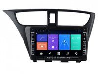 Navigatie dedicata cu Android Honda Civic IX Hatchback 2011 - 2015, 1GB RAM, Radio GPS Dual Zone, Display HD IPS 8" Touchscreen, Internet Wi-Fi, Bluetooth, MirrorLink, USB, Waze