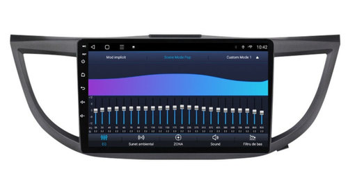 Navigatie dedicata cu Android Honda CR-V IV 2012 - 2018, 3GB RAM, Radio GPS Dual Zone, Display HD IPS 10" Touchscreen, Internet Wi-Fi si slot SIM 4G, Bluetooth, MirrorLink, USB, Waze