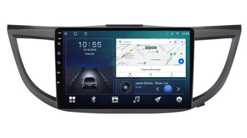Navigatie dedicata cu Android Honda CR-V IV 2012 - 2018, 3GB RAM, Radio GPS Dual Zone, Display HD IPS 10" Touchscreen, Internet Wi-Fi si slot SIM 4G, Bluetooth, MirrorLink, USB, Waze