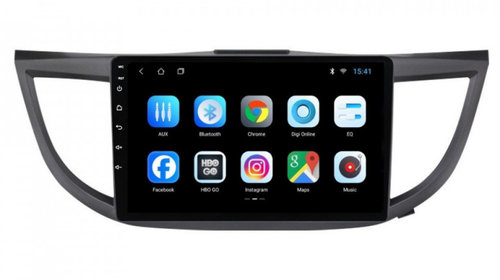 Navigatie dedicata cu Android Honda CR-V IV 2012 - 2018, 2GB RAM, Radio GPS Dual Zone, Display HD IPS 10" Touchscreen, Internet Wi-Fi, Bluetooth, MirrorLink, USB, Waze