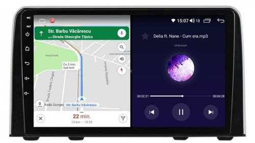 Navigatie dedicata cu Android Honda CR-V V dupa 2018, 4GB RAM, Radio GPS Dual Zone, Display HD IPS 9" Touchscreen, Internet Wi-Fi si slot SIM 4G, Bluetooth, MirrorLink, USB, Waze