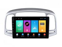 Navigatie dedicata cu Android Hyundai Accent III 2005 - 2010, 2GB RAM, Radio GPS Dual Zone, Display HD IPS 9" Touchscreen, Internet Wi-Fi, Bluetooth, MirrorLink, USB, Waze